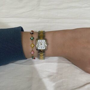 Vintage Watch with White Face ✨